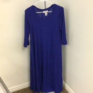 Royal blue maxi dress